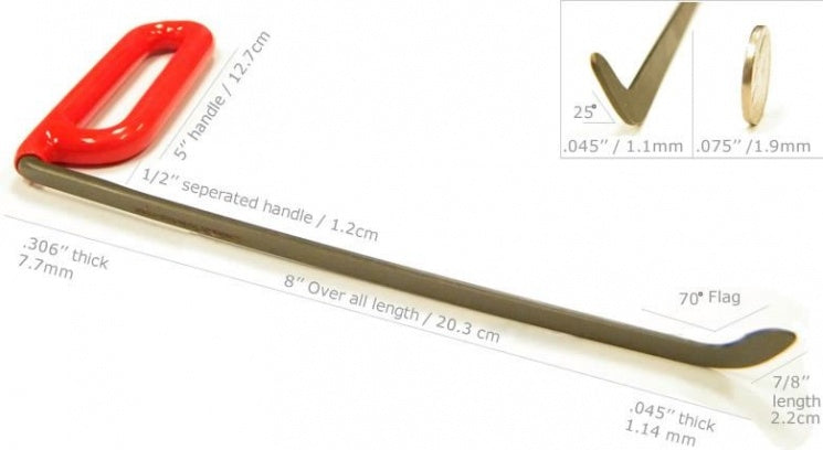 Dentcraft 8'' Shaved Tool Right image 1