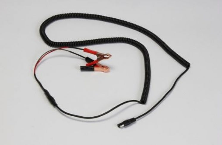 Pro PDR Coiled Power Cord with Battery Clamps image 0