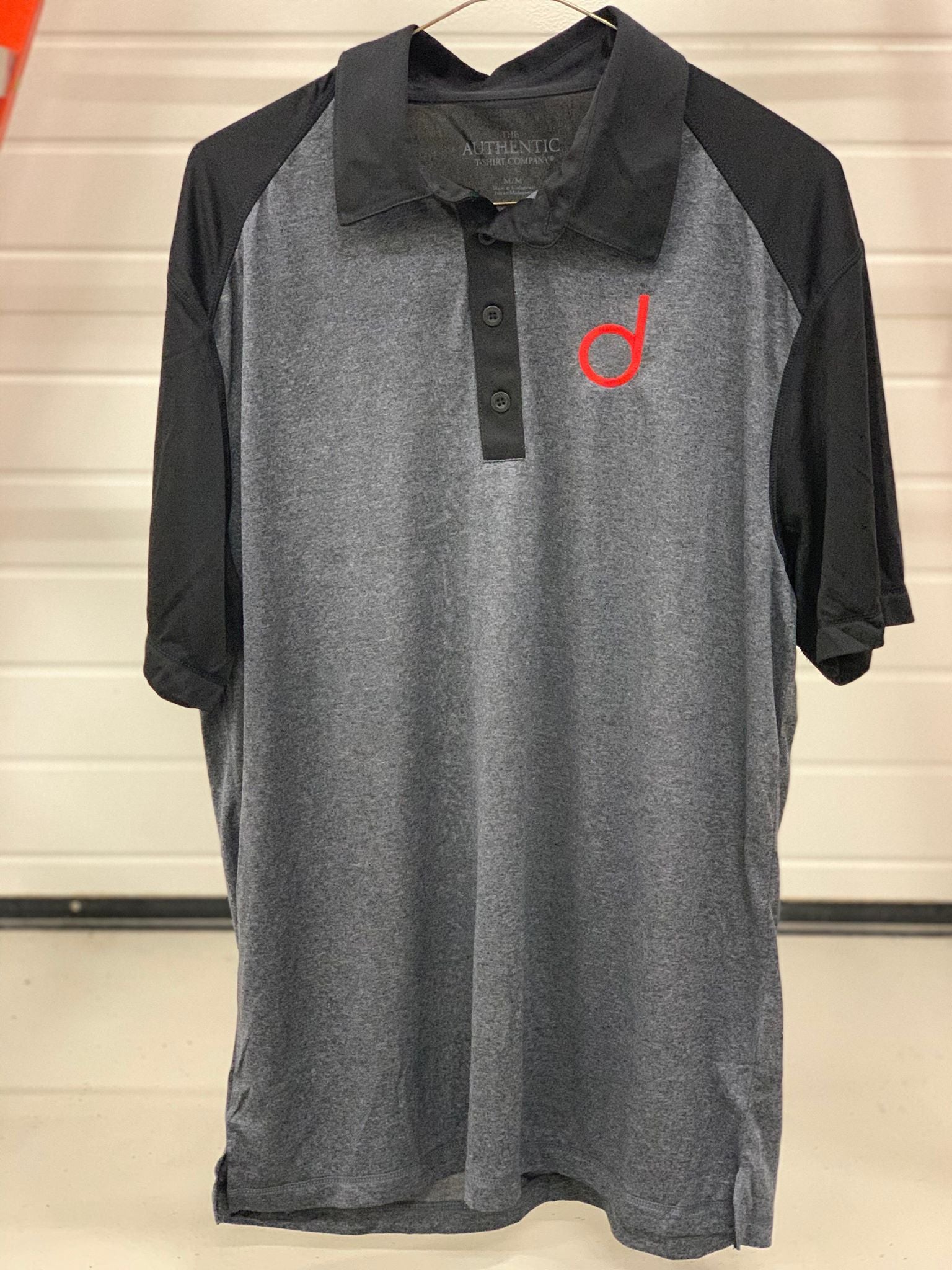 Polo Shirt (2018) Grey Body/Black Sleeve image 0