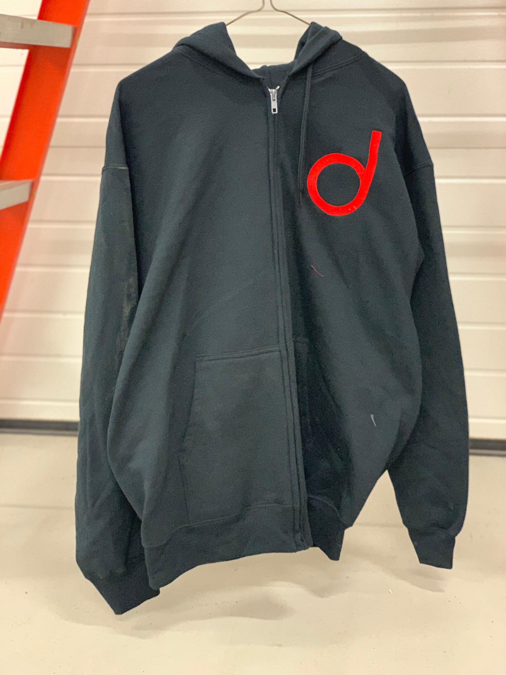 Cotton Hoodie With d Logo - Black, Medium image