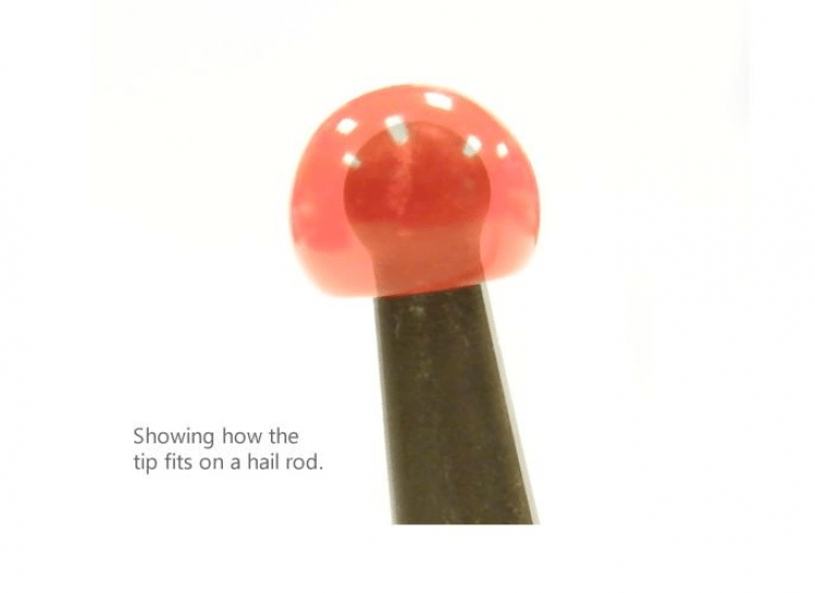 Red Hard tips for 1/4'' Ball Tips image 0