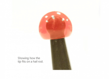 Red Hard tips for 1/4'' Ball Tips image 0