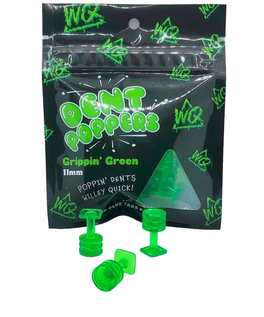 Willey Quick Grippin’ green 11mm Dent Poppers glue tab image 0