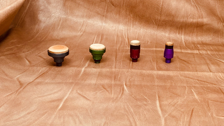 VIP Leather Heads - Screw On        Interchangeable Leather Tip Set image 0